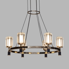Подвесная люстра Delight Collection P0738-6A gold/pearl black