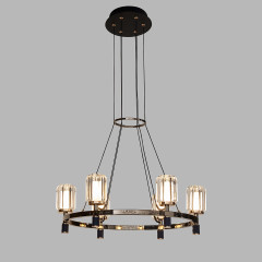 Подвесная люстра Delight Collection P0738-6A gold/pearl black