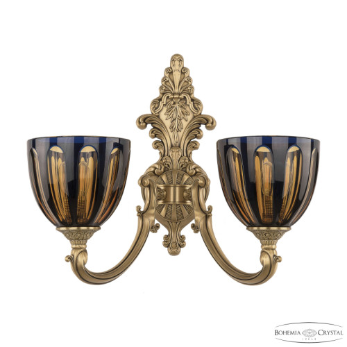Бра Bohemia Ivele Crystal Verona 7209B14/2/175 FP P1 U Amber-Blue/H-1H