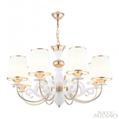 Подвесная люстра Arte Milano Florentia-1097 301097/8 Wh/Gd