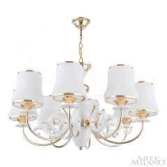 Подвесная люстра Arte Milano Florentia-1097 301097/8 Wh/Gd