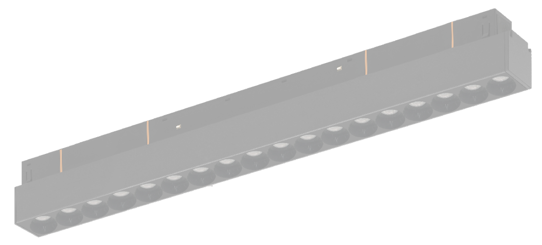 Трековый магнитный светильник iLedex Vision 4822-002-L350-18W-38DG-3000K-BK