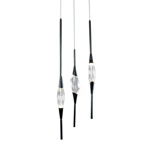 Подвесной светильник Pezzo 3 pearl black