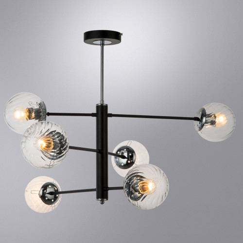 Люстра на штанге Arte Lamp Segin A3566PL-6BK