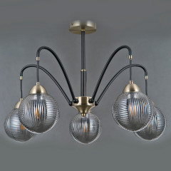 Люстра на штанге Illumico IL0433-5PSQ-79 BK AB