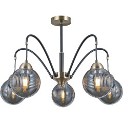 Люстра на штанге Illumico IL0433-5PSQ-79 BK AB