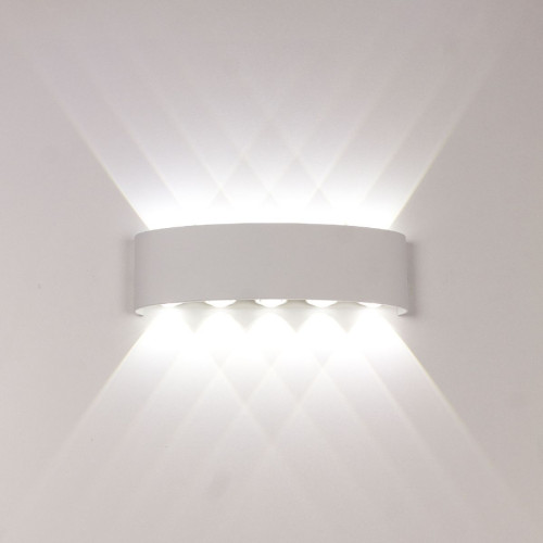 Уличный настенный светильник AM Group AM307-10X1W WH4000K