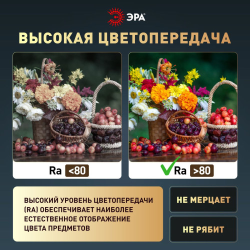 Потолочный светильник Эра Классик без ДУ SPB-6 BK 45W-5K Slim Base