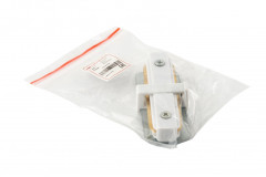 Коннектор прямой Denkirs DK Track White TR1101-WH