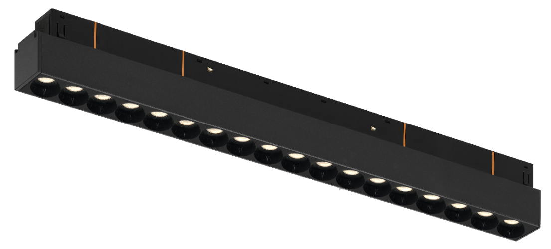 Трековый магнитный светильник iLedex Vision 4822-002-L350-18W-38DG-4000K-BK