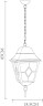 Уличный подвесной светильник Arte Lamp Berlin A1015SO-1BN