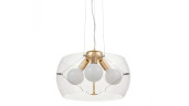Подвесная люстра Lumina Deco Globo LDP 6018-400 PR+F.GD