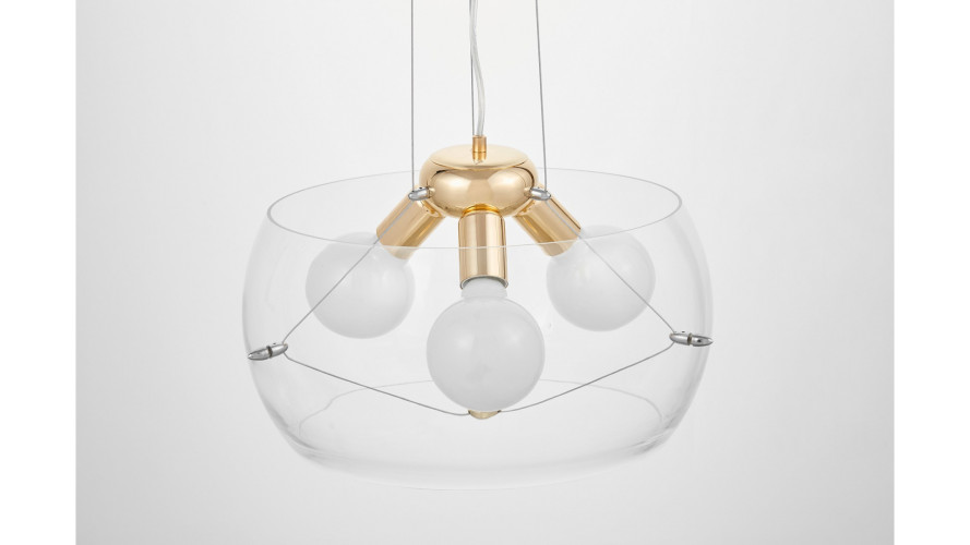 Подвесная люстра Lumina Deco Globo LDP 6018-400 PR+F.GD