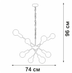 Подвесная люстра Vitaluce V4750-1/8