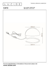 Настольная лампа Lucide Cato 46516/01/66