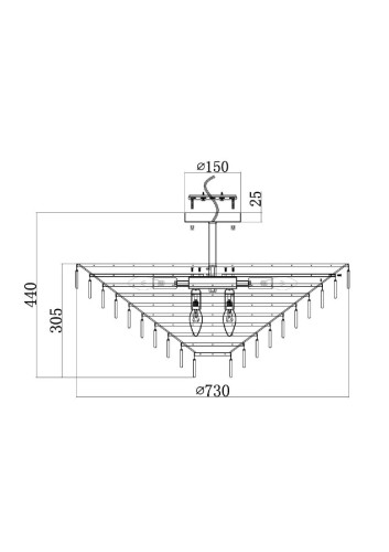 Потолочная люстра Maytoni Mazzo MOD130CL-14G