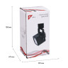 Трековый однофазный светильник Reluce 16022-9.3-001CT MR16 BK