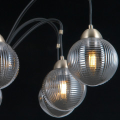 Люстра на штанге Illumico IL0433-8PSQ-79 BK AB