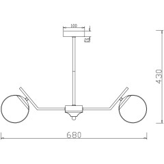 Люстра на штанге Freya Moon FR5173PL-06BS