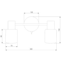 Спот Eurosvet Corso 20089/2 хром