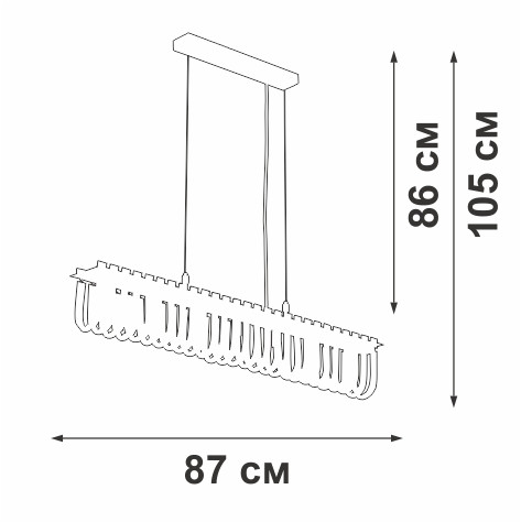 Подвесная люстра Vitaluce V5896-9/7S