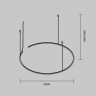 Шинопровод Maytoni Technical Busbar trunkings Arity TRX233-RH-D800-B