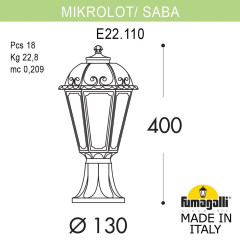 Ландшафтный светильник Fumagalli MIKROLOT/SABA K22.110.000.AXE27