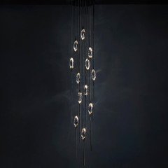 Подвесной светильник Pezzo 12 pearl black