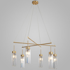 Подвесная люстра Eurosvet Gilian 60163/6 латунь Smart a065757