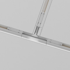 T-образный коннектор питания для магнитного шинопровода Maytoni Technical Magnetic track system Gravity TRA004CWT-22W