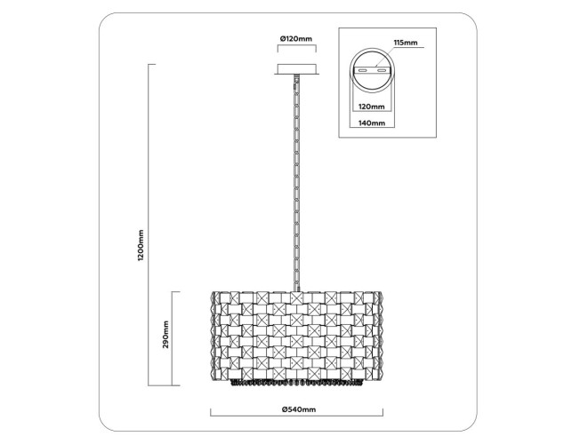 Подвесная люстра Ambrella Light High Light Crystal LH41003