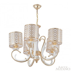 Подвесная люстра Arte Milano Florentia-1237 301237/5 Wh/Gd