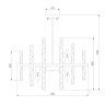 Люстра на штанге Bogates Hollis 367/9 Smart