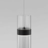 Подвесной светильник Eurosvet Lumen 50244/1 LED черный/прозрачный a061288