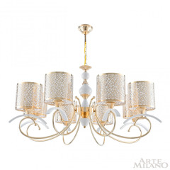 Подвесная люстра Arte Milano Florentia-9787 309787/8 Wh/Gd