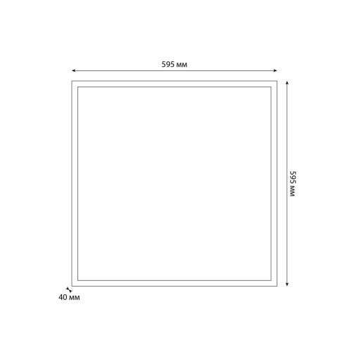 Светодиодная панель Uniel ULP-6060 36W/5000К/LL IP40 PREMIUM OPAL WHITE UL-00012521