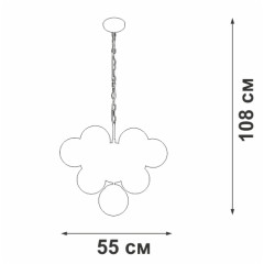 Подвесная люстра Vitaluce V49630-8/10