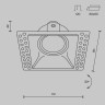 Встраиваемый светильник Maytoni Dot DL042-01-SQ-W