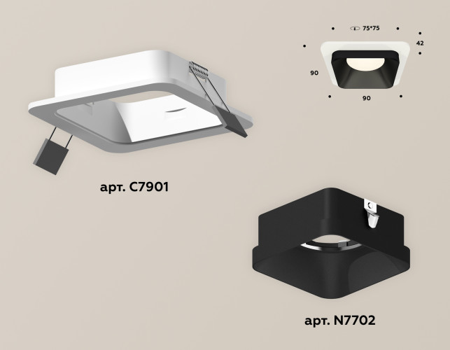 Встраиваемый светильник Ambrella Light Techno XC7901002 (C7901, N7702)