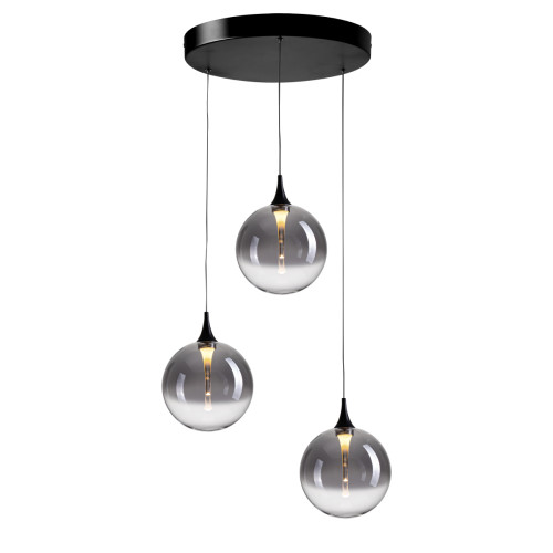 Подвесной светильник MD23001045H-3A black/smoky