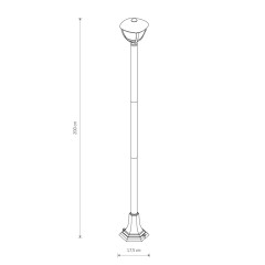 Садово-парковый светильник Nowodvorski Amelia Black 10498