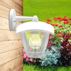 Уличный настенный светильник ЭРА НБУ 07-40-002 «Дели 2» белый Б0051196