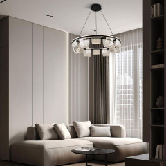 Подвесная люстра LED4U L7706-800 BK