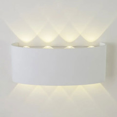 Уличный настенный светильник AM Group AM307-8X1 W WH 4000K