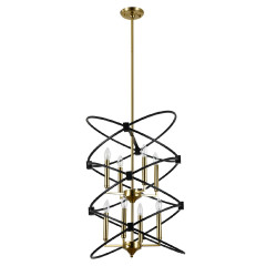 Люстра на штанге Indigo Trionfo 10020/8R Black V000486