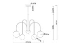 Люстра на штанге Arte Lamp Mebsuta A1675LM-8BK