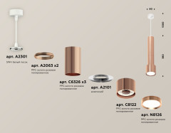 Подвесной светильник Ambrella Light Techno Spot XP8122001 (A2301, A2063x2, C6326x3, A2101, C8122, N8126)