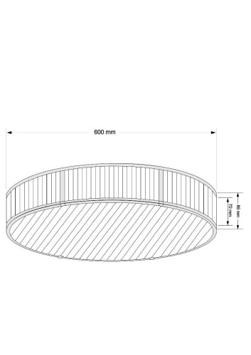 Потолочная люстра Kutek Lavone LAV-PLM-6(P)600-1