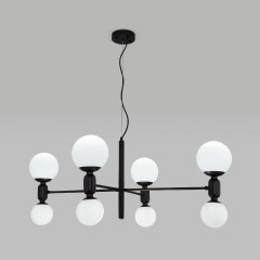 Подвесная люстра Eurosvet Bubble 30182/8 черный Smart a063212