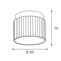 Накладной светильник WOLTA Muse WSL-GX53/19BG